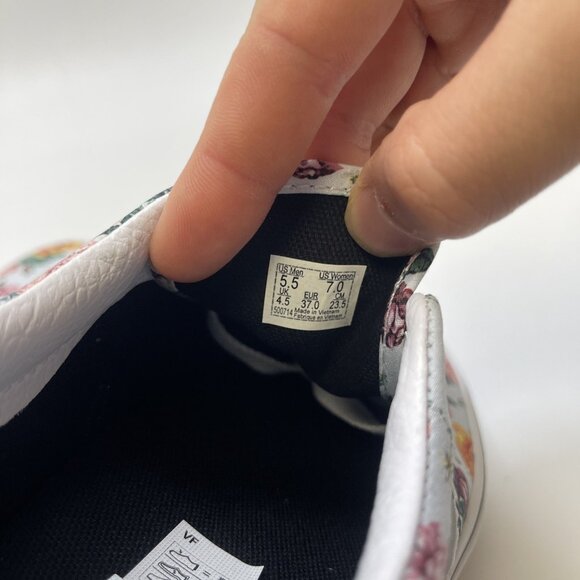 Vans Era Garden Floral Retro Flowers wallpaper AOP Skate Low Top Wom Sz 7 US New - Picture 8 of 12